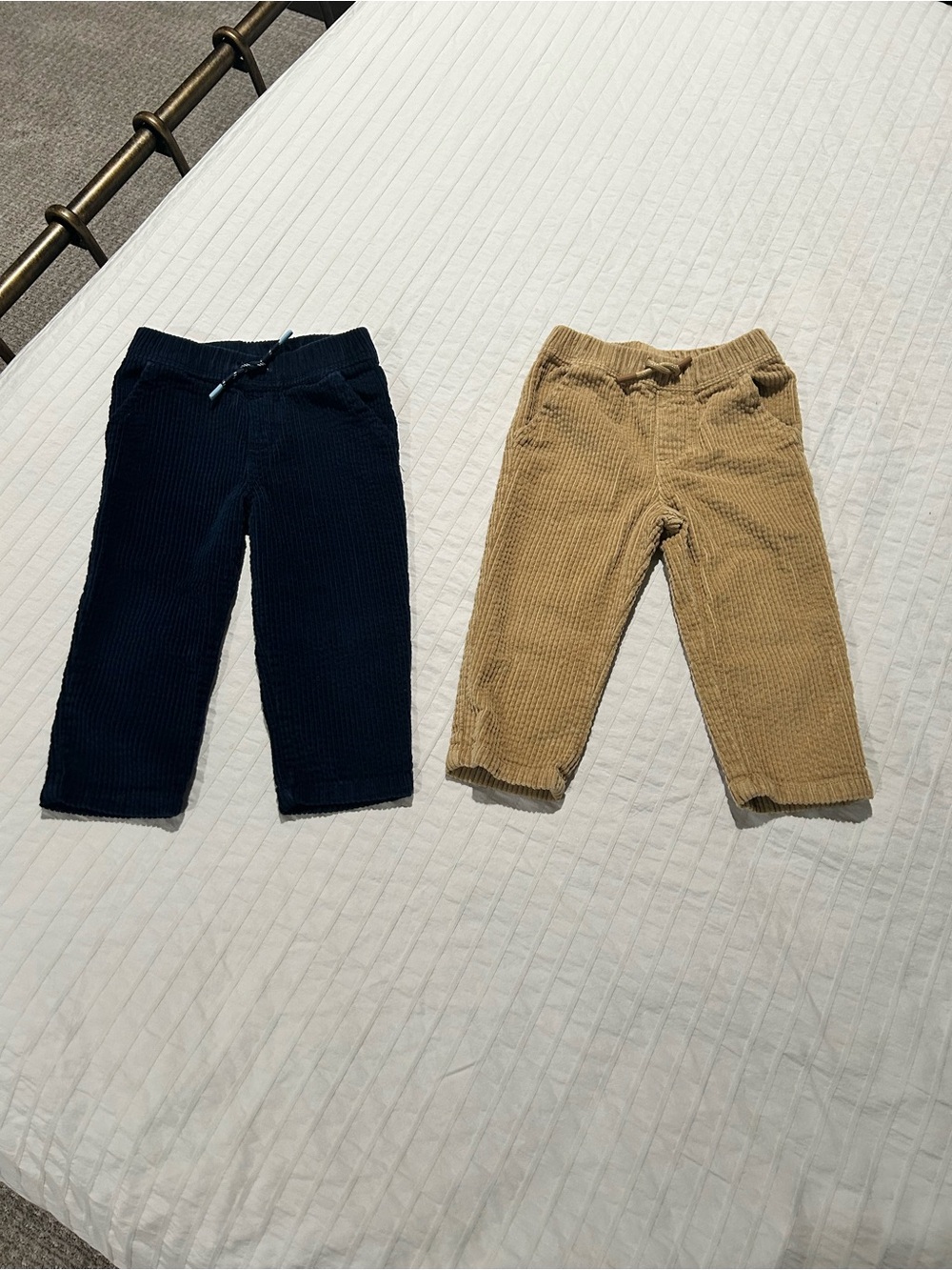 Garanimals Corduroy Pull-On Pants in Navy & Tan